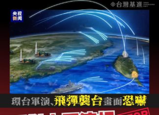 環台軍演、飛彈動畫影片恐嚇面對中國流氓 台灣不能再麻痺!